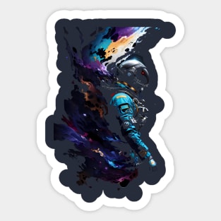 Astronaut abstract design Sticker